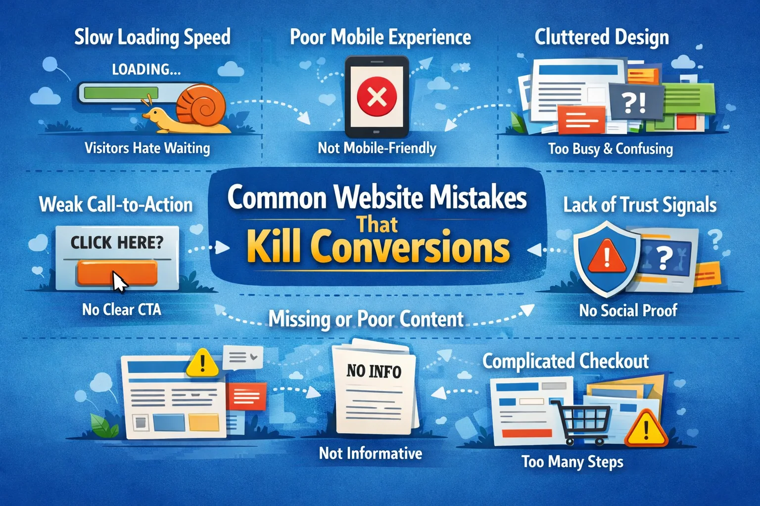 Common Website Mistakes That Kill Conversions (And You Might Not Even Notice)
